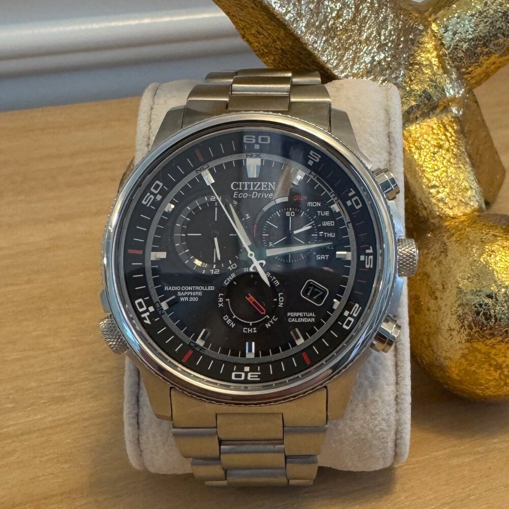 Citizen Nighthawk Radio Controlled Chronograph